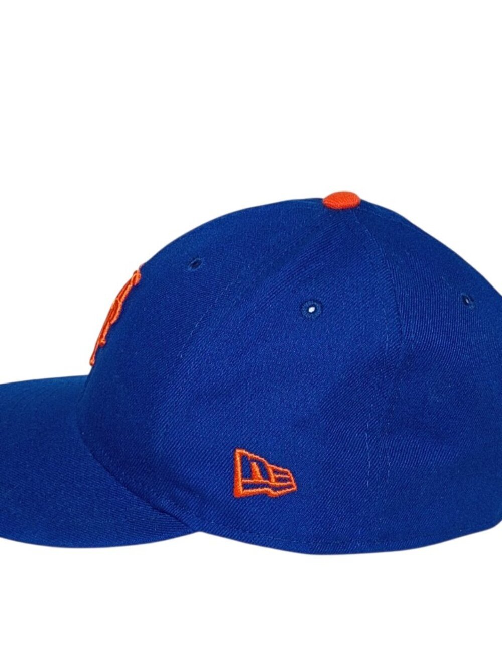 New Era NY Mets 59FIFTY Fitted Hat 7 1/2 Royal Blue Orange - Picture 6 of 11